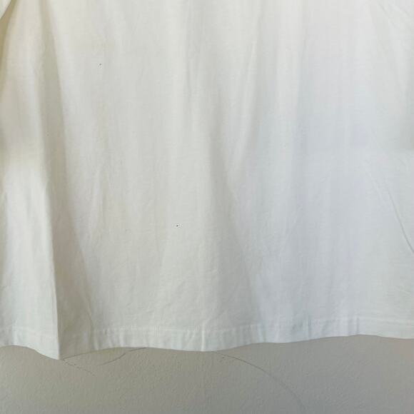 Bob Mackie Size L Cream embroidered top size L - Picture 5 of 10